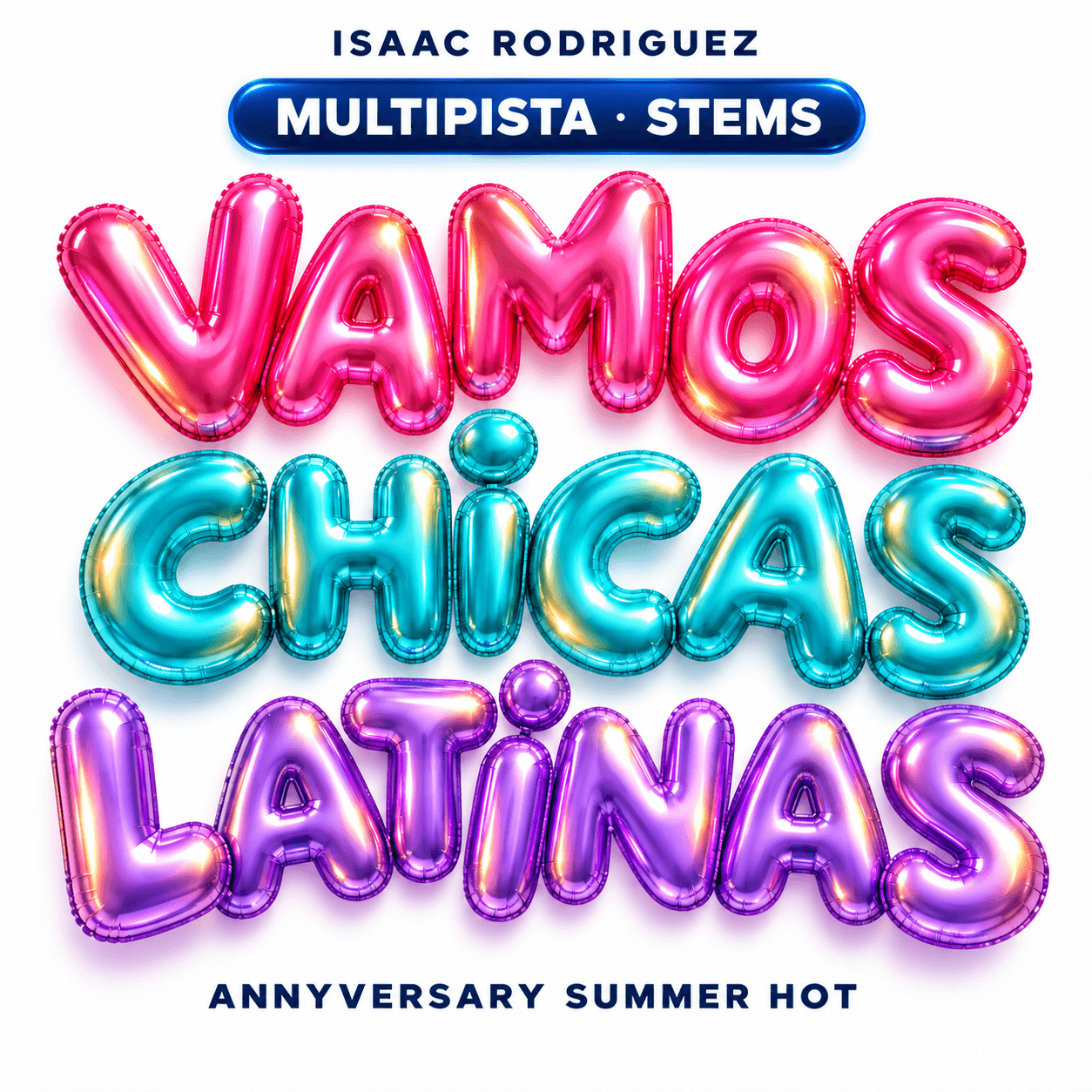 Portada de la multipista de Vamos chicas latinas — Isaac Rodriguez